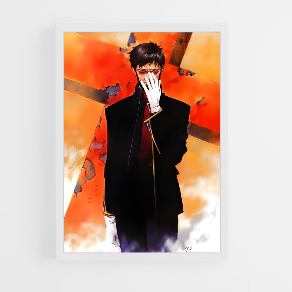ap-gendo ikari-1 cadre Blanc