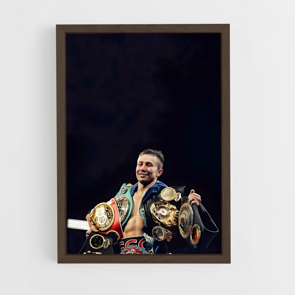 ap-gennady golovkin-1 cadre Bois foncé