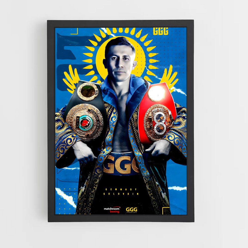 ap-gennady golovkin-12 cadre Noir