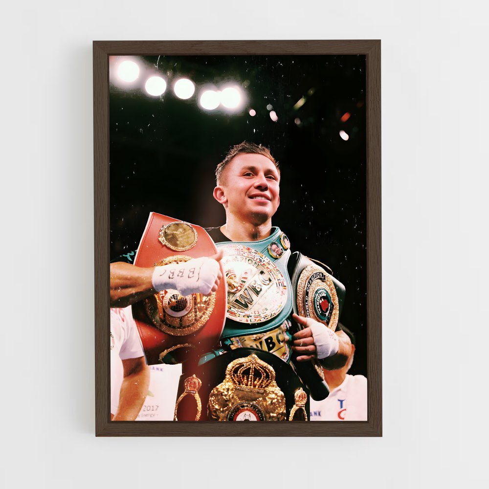 ap-gennady golovkin-4 cadre Bois foncé