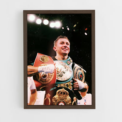 ap-gennady golovkin-4 cadre Bois foncé