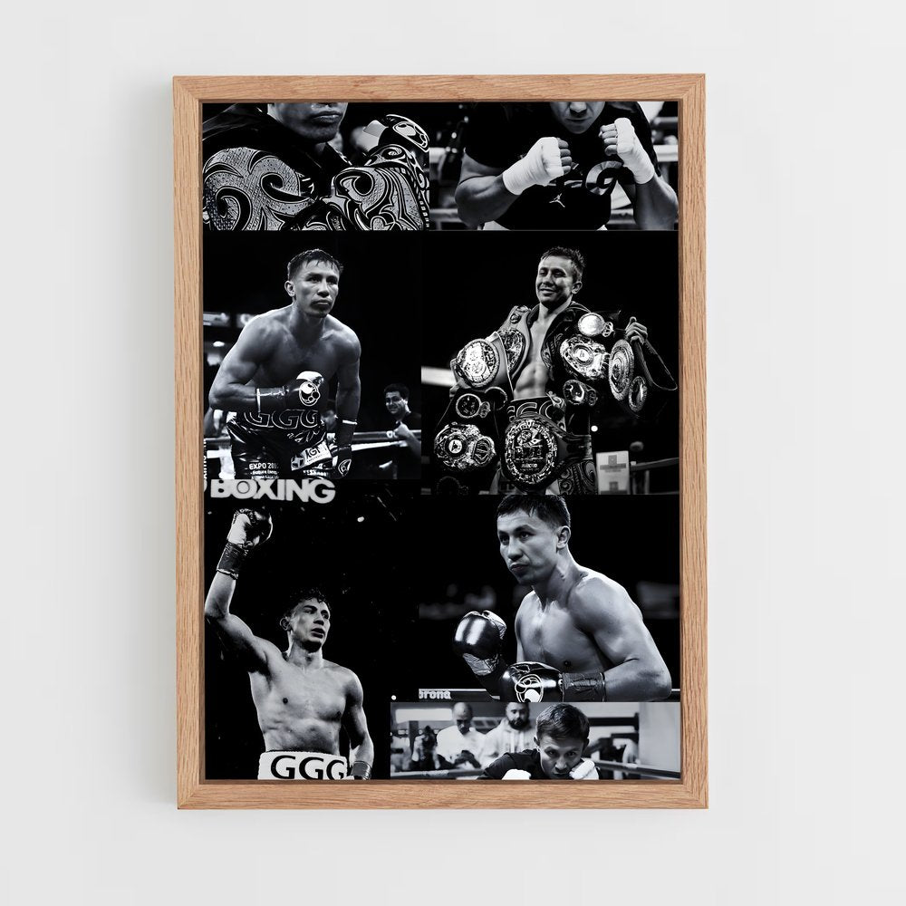 ap-gennady golovkin-8 cadre Bois clair