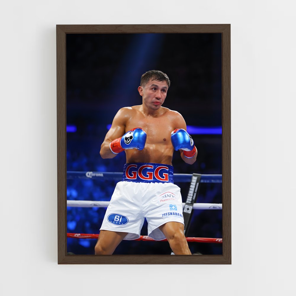 ap-gennady golovkin-9 cadre Bois foncé