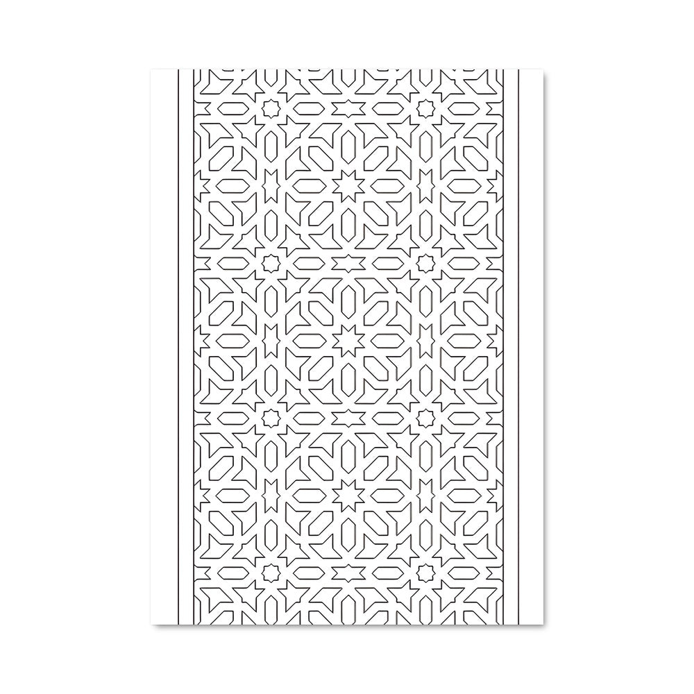Poster Labyrinthe Géométrique