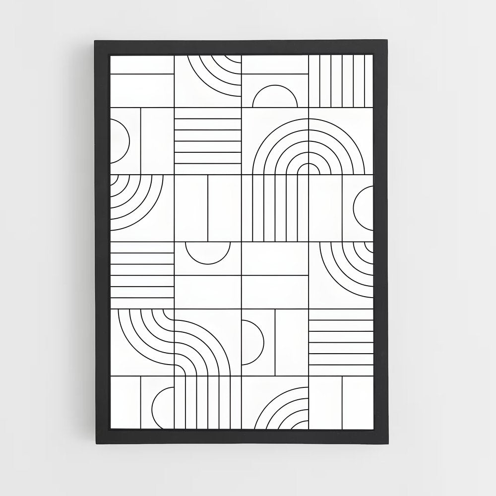 ap-geometric patterns-10 cadre Noir