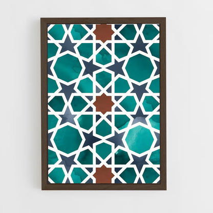 ap-geometric patterns-2 cadre Bois foncé