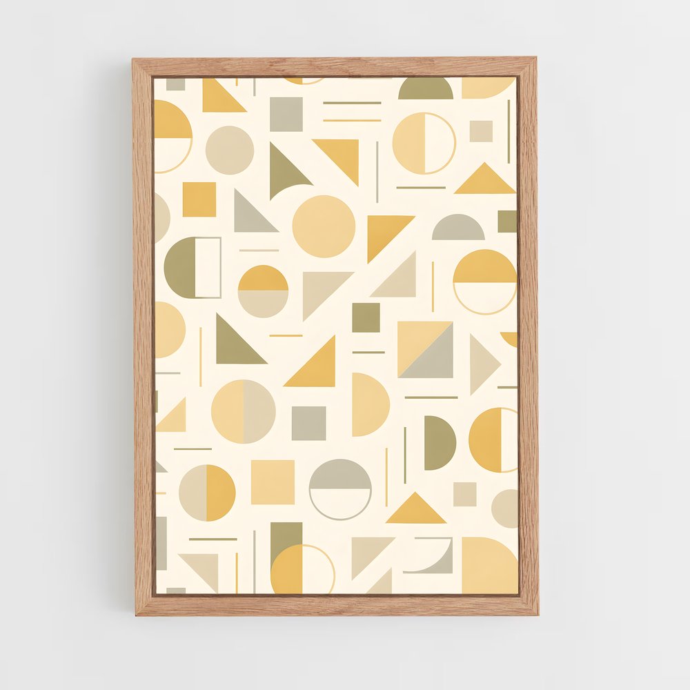 ap-geometric patterns-9 cadre Bois clair