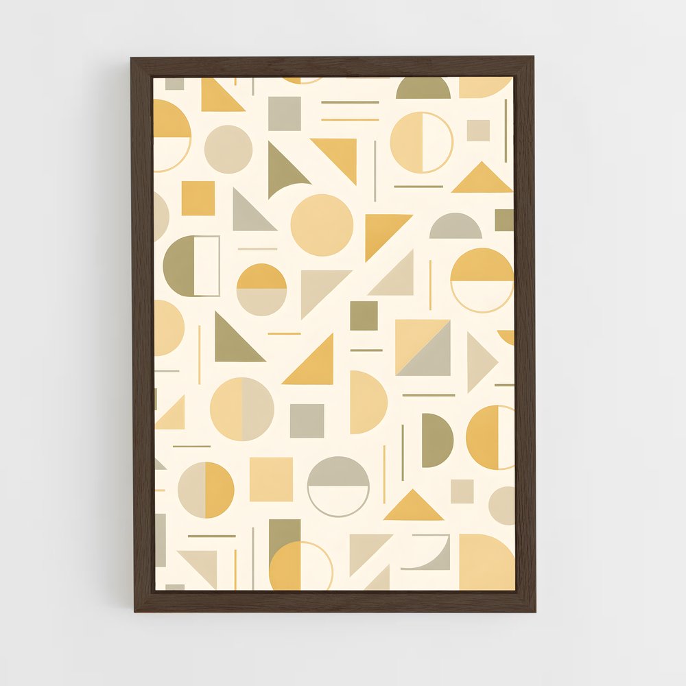 ap-geometric patterns-9 cadre Bois foncé