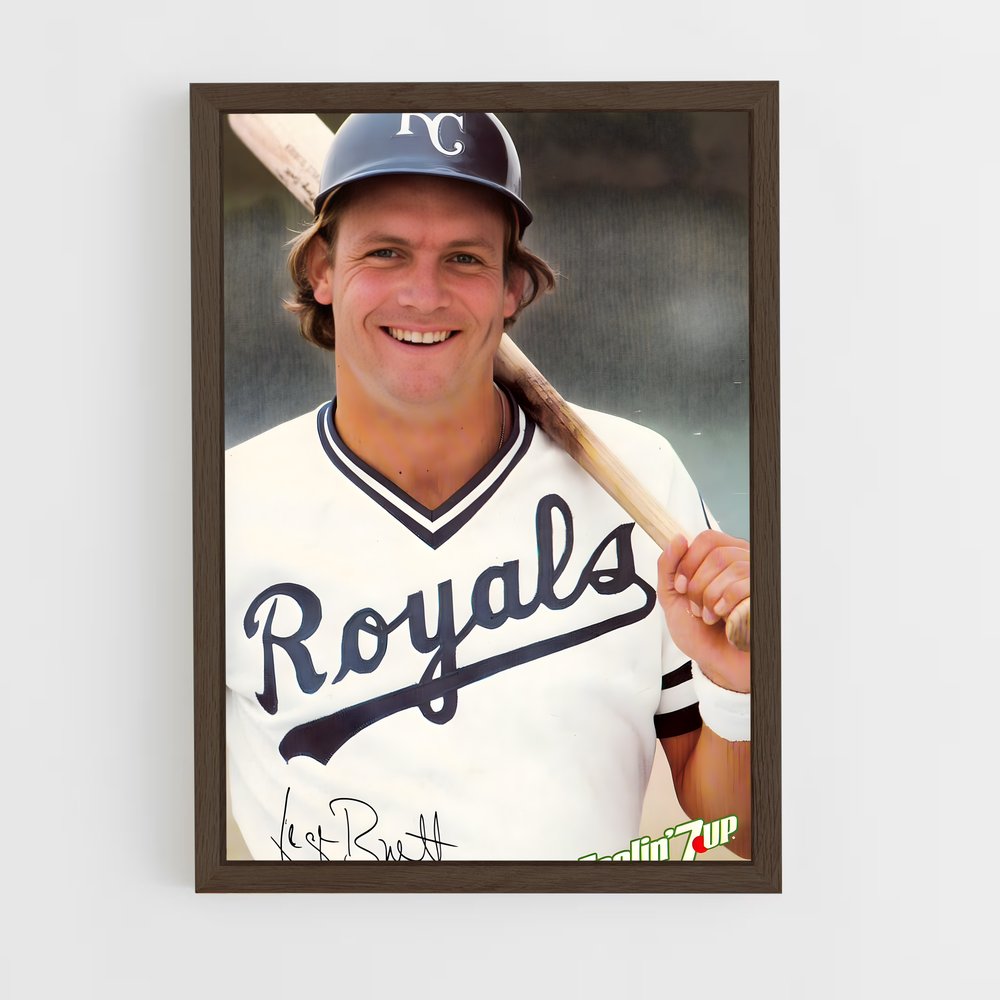 ap-george brett-3 cadre Bois foncé