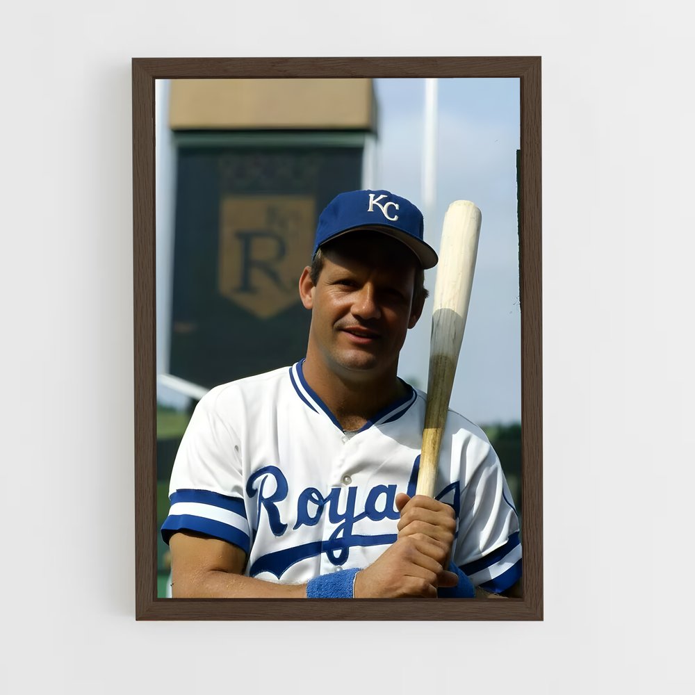 ap-george brett-4 cadre Bois foncé