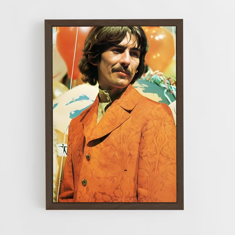 ap-george harrison-4 cadre Bois foncé
