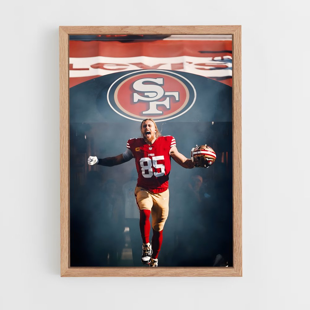 ap-george kittle-1 cadre Bois clair