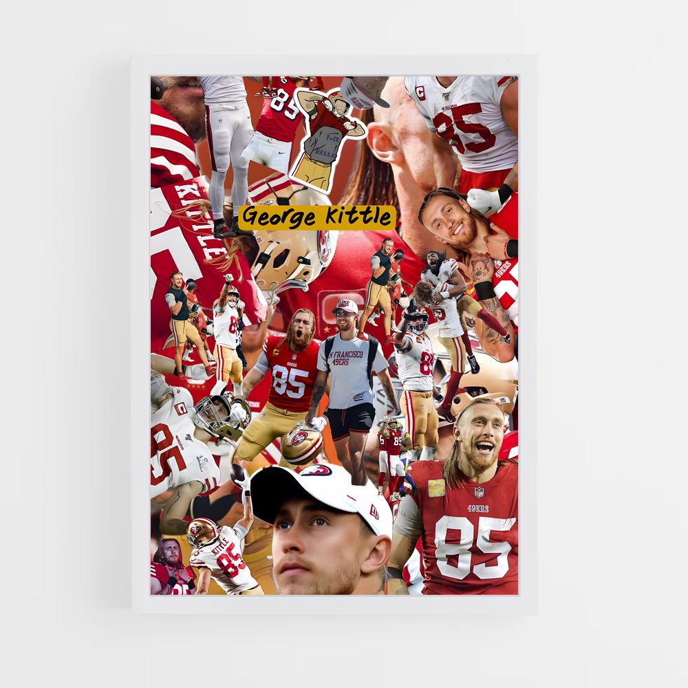 ap-george kittle-2 cadre Blanc