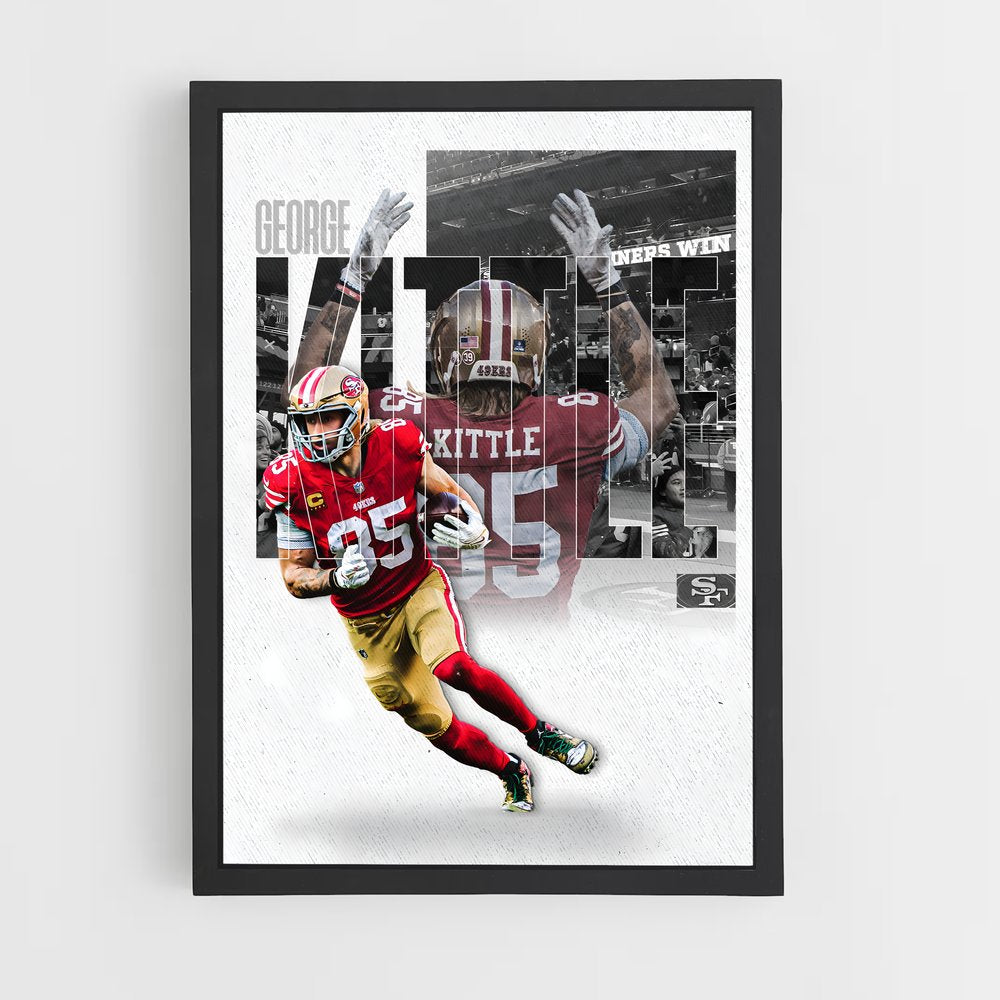 ap-george kittle-4 cadre Noir