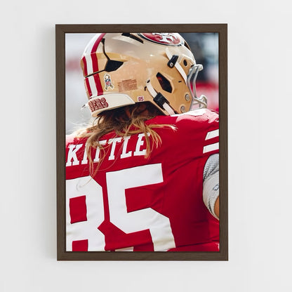 ap-george kittle-6 cadre Bois foncé