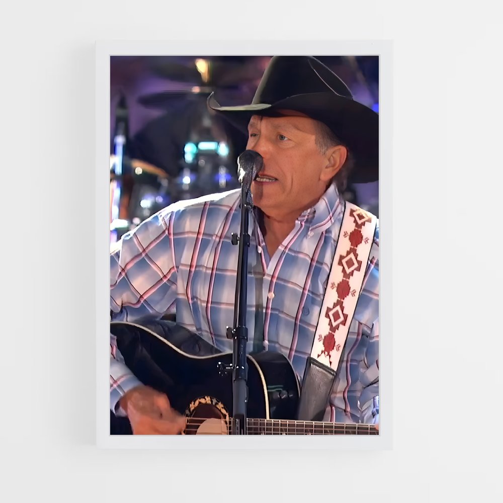 ap-george strait-1 cadre Blanc