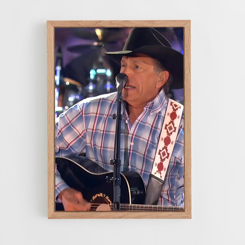 ap-george strait-1 cadre Bois clair