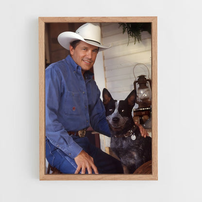 ap-george strait-11 cadre Bois clair
