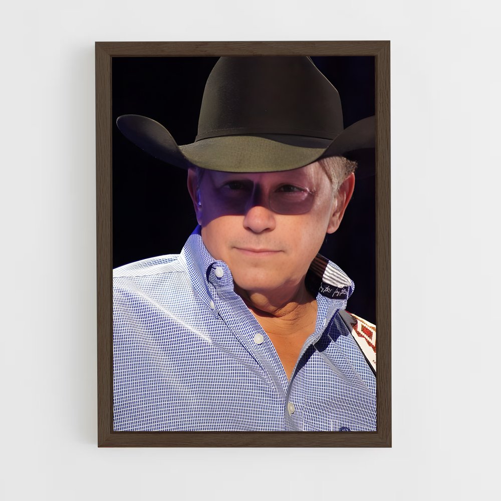 ap-george strait-13 cadre Bois foncé
