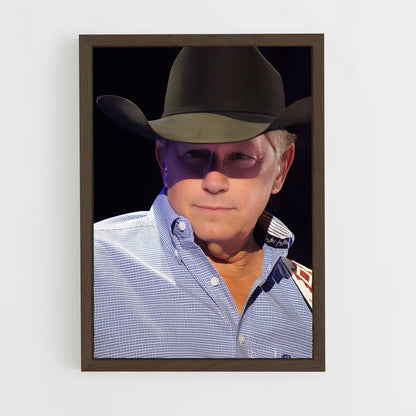 ap-george strait-13 cadre Bois foncé
