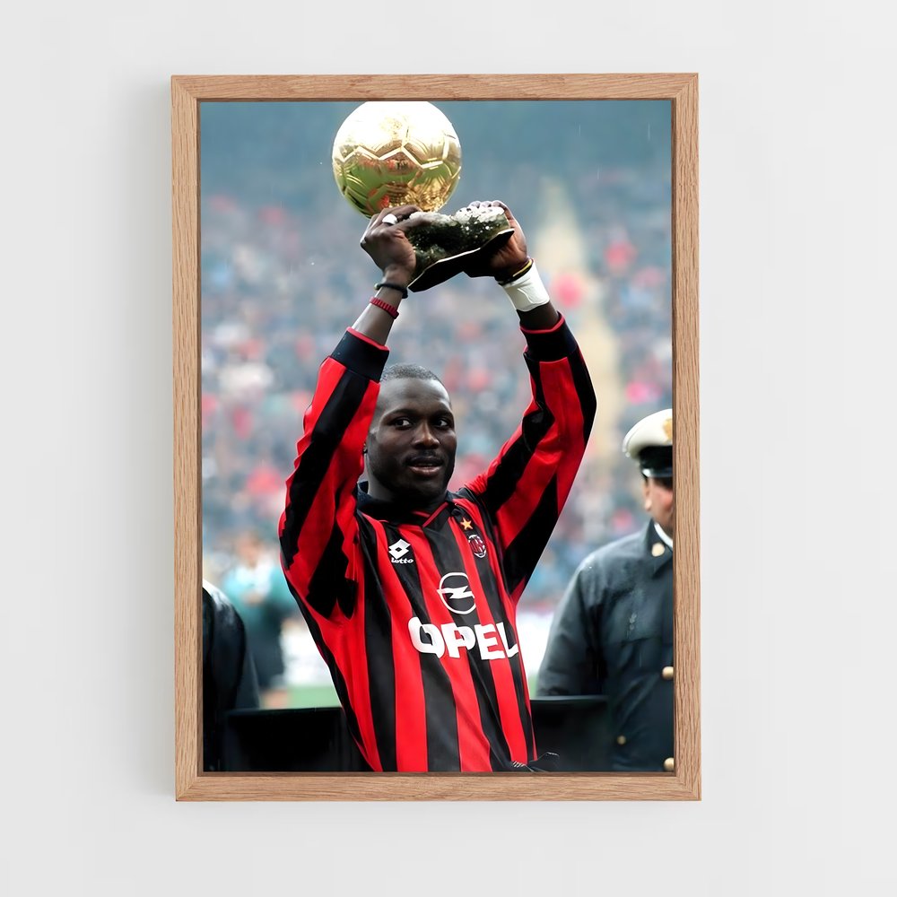 ap-george weah-1 cadre Bois clair