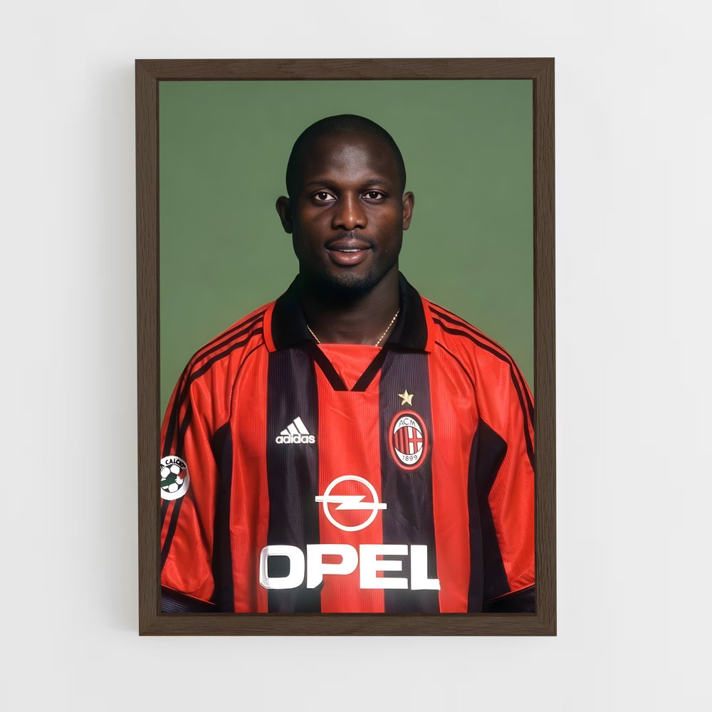 ap-george weah-4 cadre Bois foncé