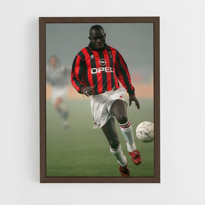 ap-george weah-9 cadre Bois foncé