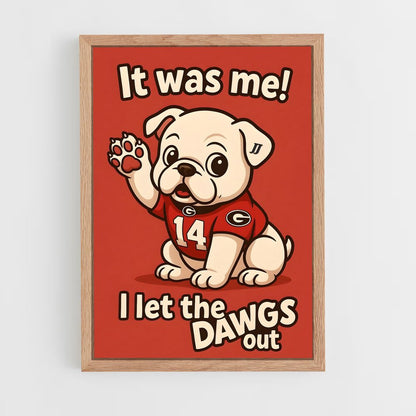 ap-georgia bulldogs-2 cadre Bois clair