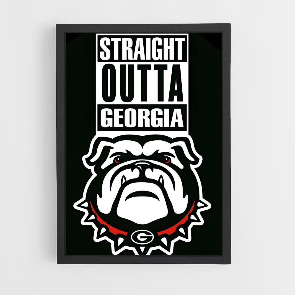 ap-georgia bulldogs-3 cadre Noir