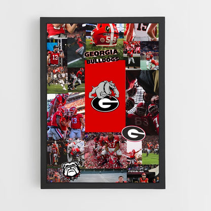 ap-georgia bulldogs-4 cadre Noir