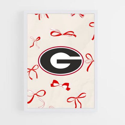 ap-georgia bulldogs-5 cadre Blanc