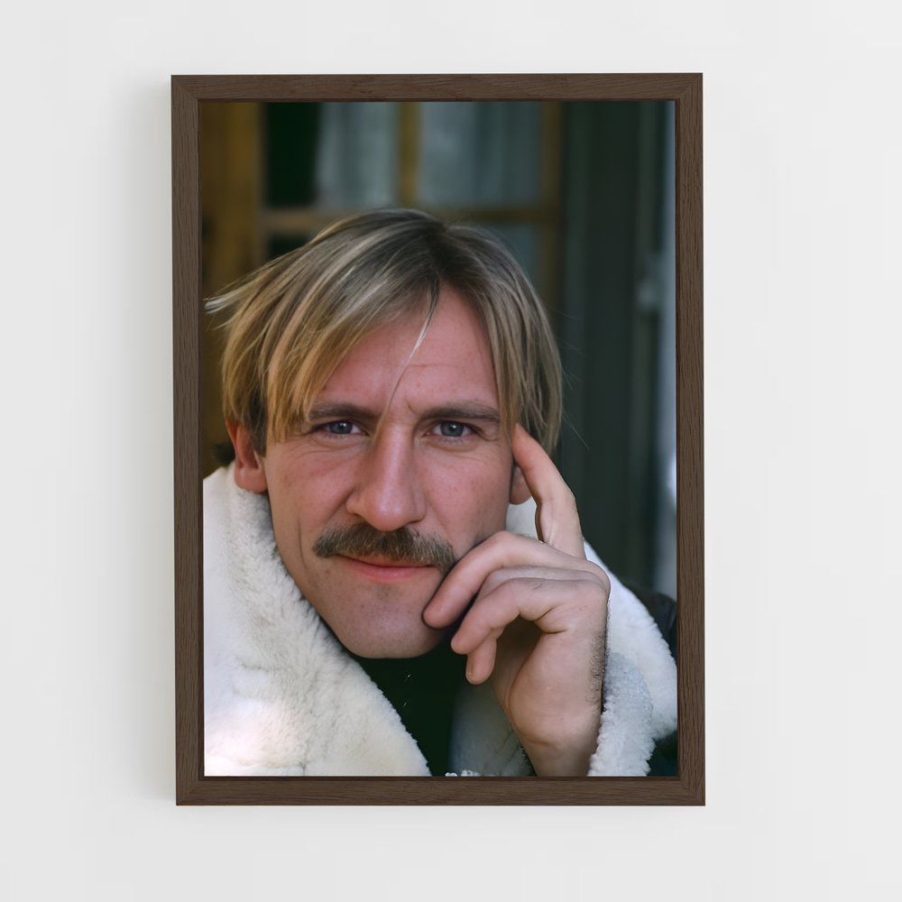 ap-gerard depardieu-6 cadre Bois foncé