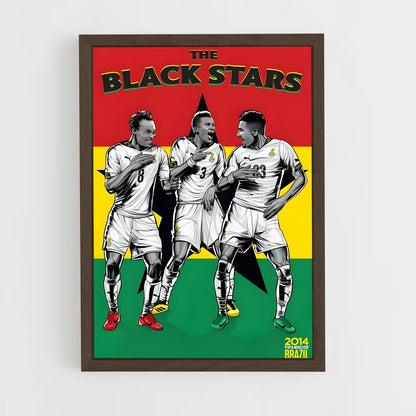 ap-ghana national football team-1 cadre Bois foncé