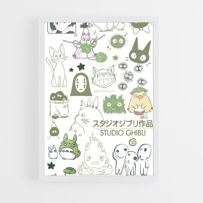 ap-ghibli-4 cadre Blanc