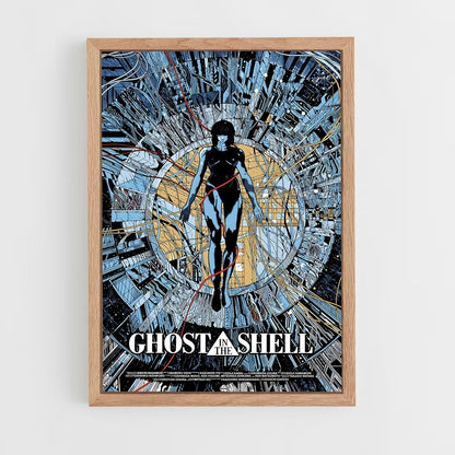ap-ghost in the shell-1 cadre Bois clair