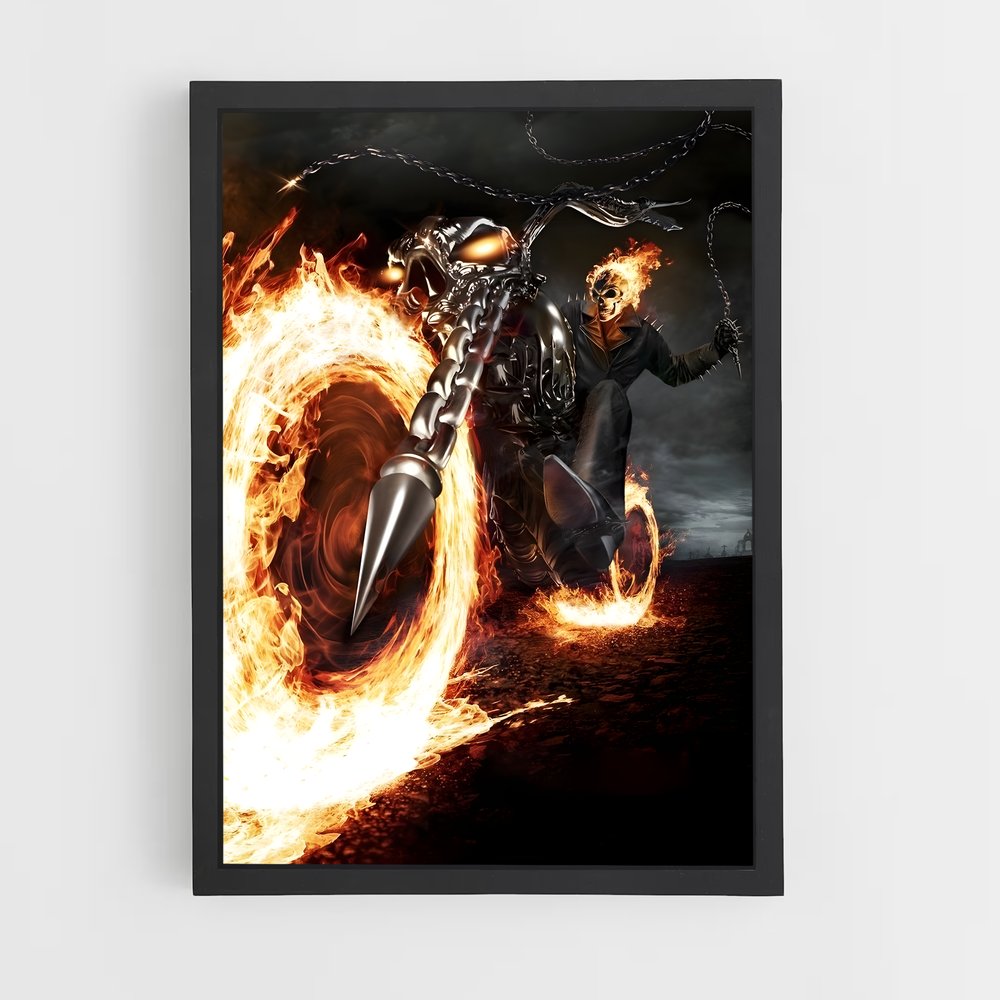 ap-ghost rider johnny blaze-10 cadre Noir
