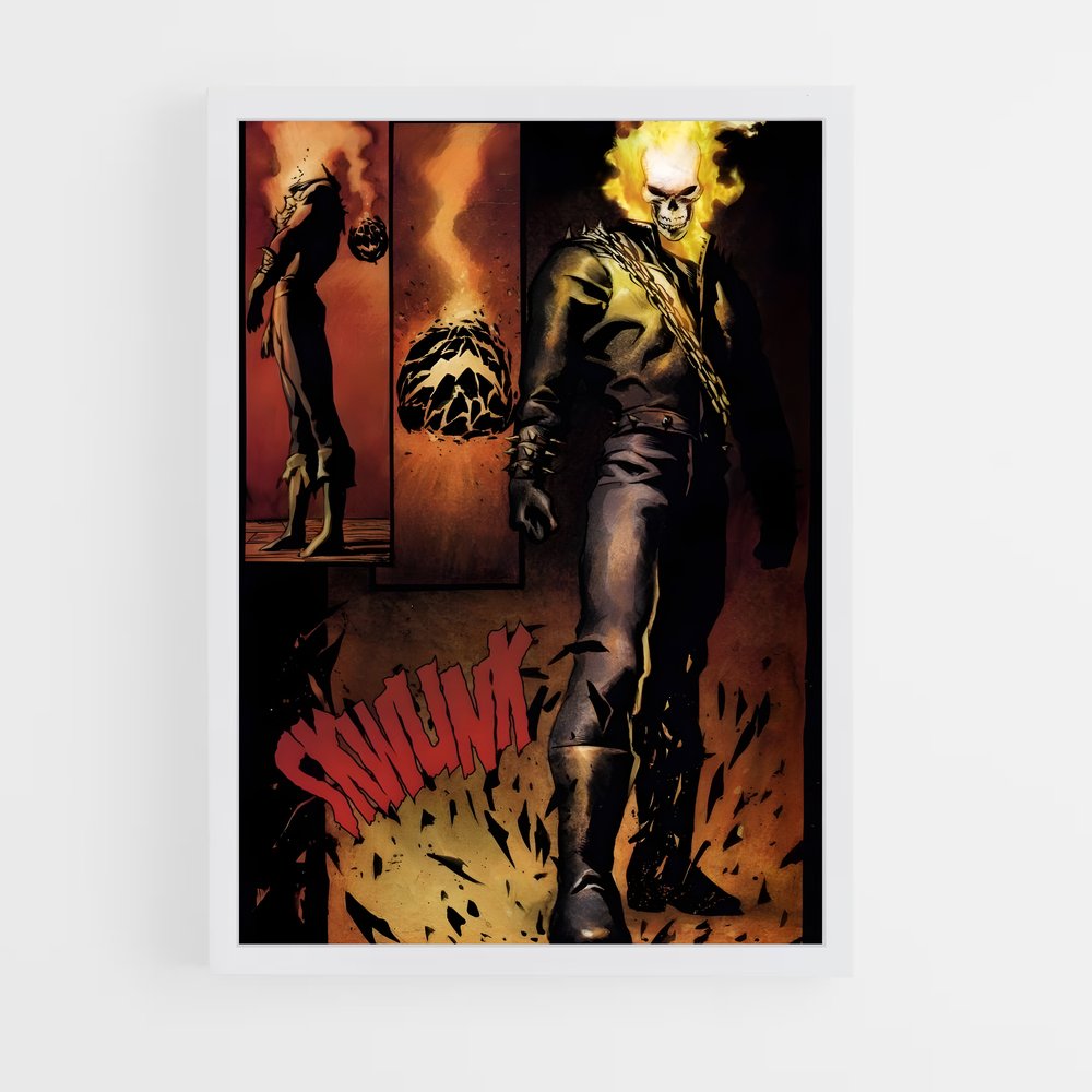 ap-ghost rider johnny blaze-8 cadre Blanc