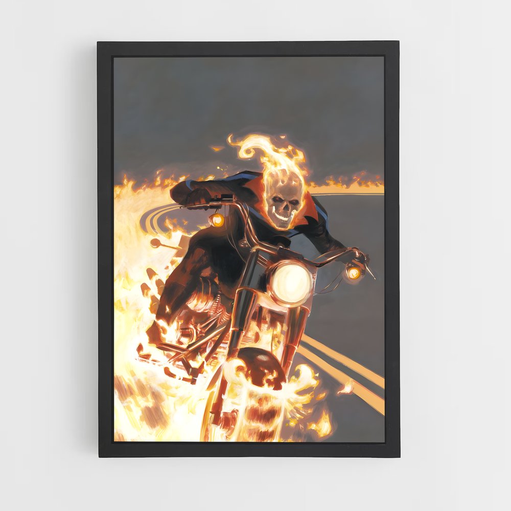 ap-ghost rider johnny blaze-9 cadre Noir