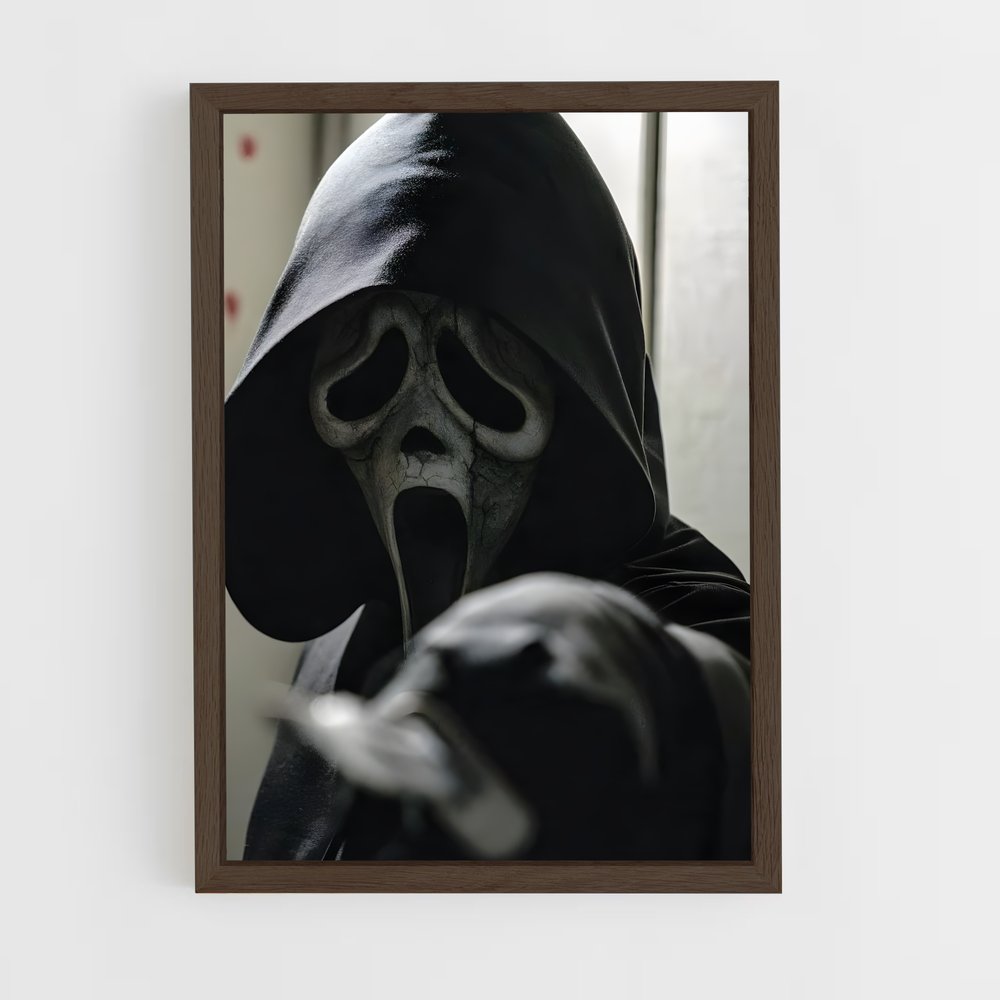 ap-ghostface-4 cadre Bois foncé