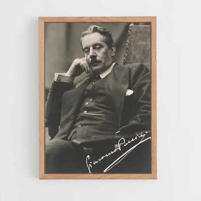 ap-giacomo puccini-1 cadre Bois clair