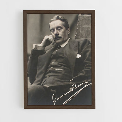 ap-giacomo puccini-1 cadre Bois foncé
