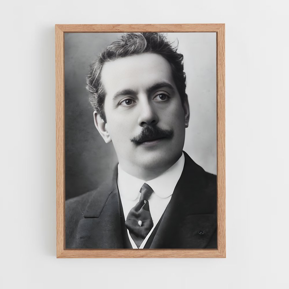 ap-giacomo puccini-2 cadre Bois clair