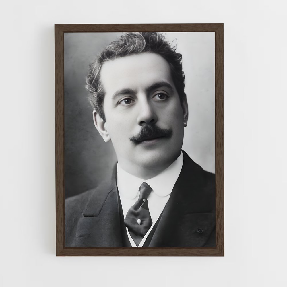 ap-giacomo puccini-2 cadre Bois foncé
