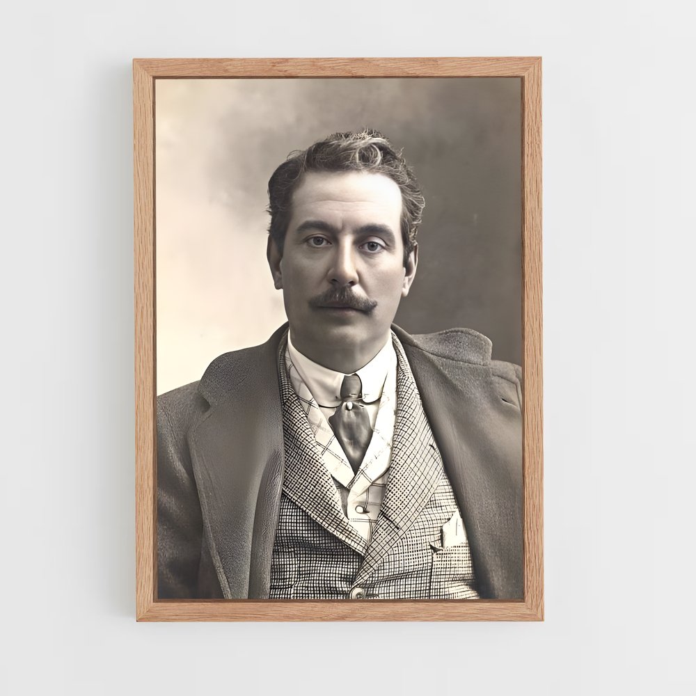 ap-giacomo puccini-4 cadre Bois clair