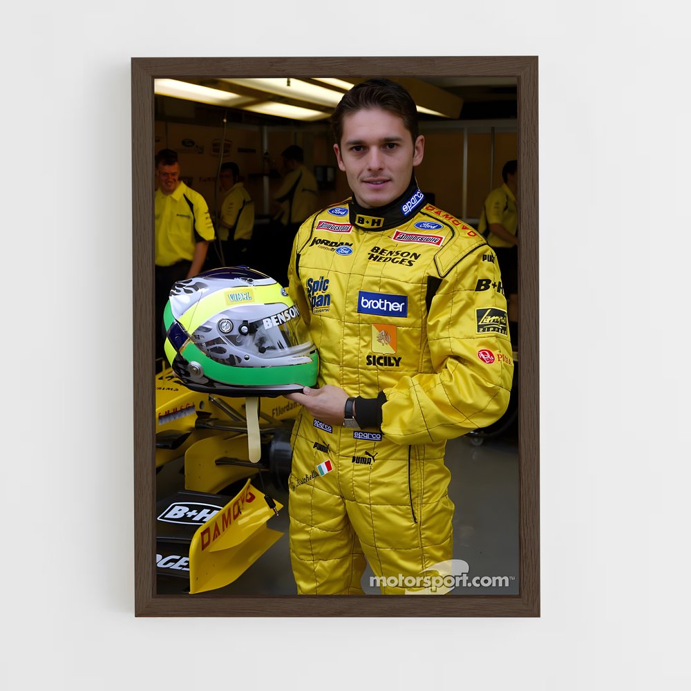 ap-giancarlo fisichella-4 cadre Bois foncé