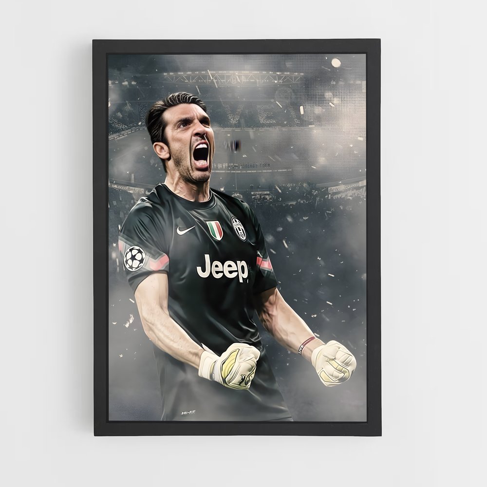 ap-gianluigi buffon-4 cadre Noir
