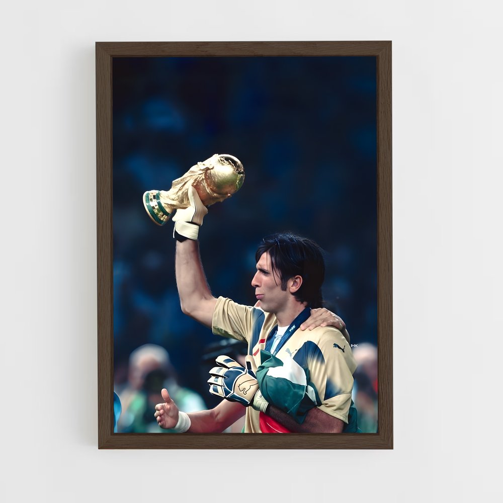 ap-gianluigi buffon-6 cadre Bois foncé