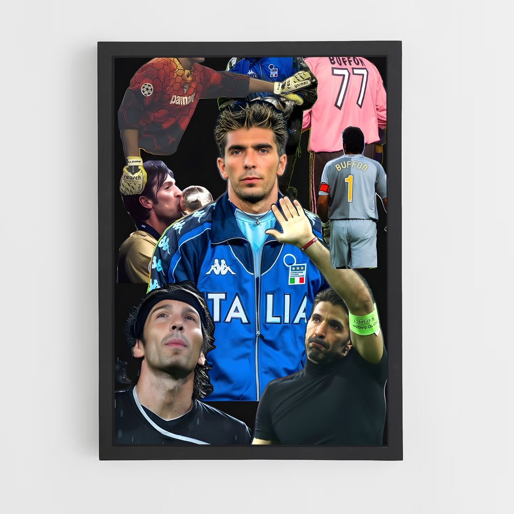 ap-gianluigi buffon-8 cadre Noir