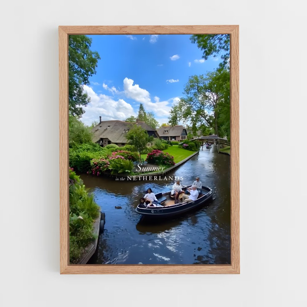ap-giethoorn-1 cadre Bois clair