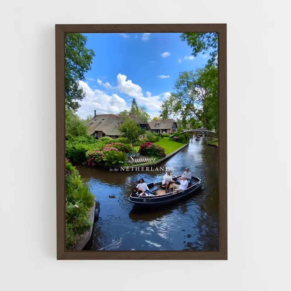 ap-giethoorn-1 cadre Bois foncé